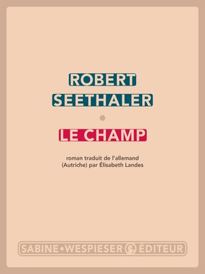 cover image of Le Champ